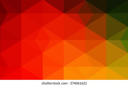 Multicolor dark polygonal illustration, which consist of triangles. Geometric background in Origami style with gradient. Triangular design for your business. Rainbow, spectrum image.