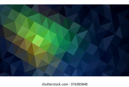 Multicolor dark polygonal illustration, which consist of triangles. Geometric background in Origami style with gradient. Triangular design for your business. Rainbow, spectrum image.
