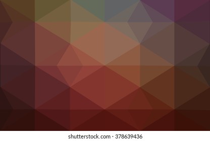Multicolor dark polygonal illustration, which consist of triangles. Geometric background in Origami style with gradient. Triangular design for your business. Rainbow, spectrum image.