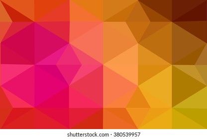 Multicolor dark polygonal illustration, which consist of triangles. Geometric background in Origami style with gradient. Triangular design for your business. Rainbow, spectrum image.