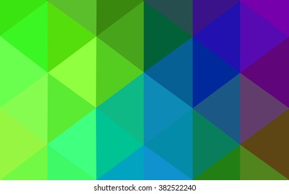 Multicolor dark polygonal illustration, which consist of triangles. Geometric background in Origami style with gradient. Triangular design for your business. Rainbow, spectrum image.