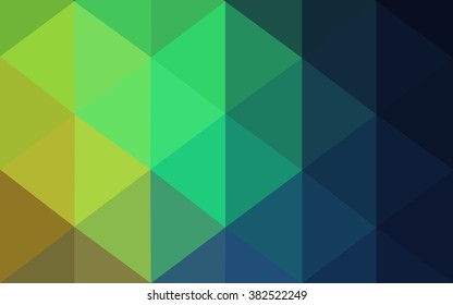 Multicolor dark polygonal illustration, which consist of triangles. Geometric background in Origami style with gradient. Triangular design for your business. Rainbow, spectrum image.