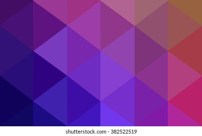 Multicolor dark polygonal illustration, which consist of triangles. Geometric background in Origami style with gradient. Triangular design for your business. Rainbow, spectrum image.