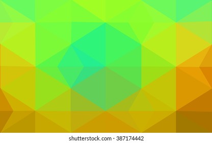 Multicolor dark polygonal illustration, which consist of triangles. Geometric background in Origami style with gradient. Triangular design for your business. Rainbow, spectrum image.