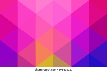 Multicolor dark polygonal illustration, which consist of triangles. Geometric background in Origami style with gradient. Triangular design for your business. Rainbow, spectrum image.