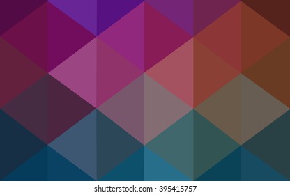 Multicolor dark polygonal illustration, which consist of triangles. Geometric background in Origami style with gradient. Triangular design for your business. Rainbow, spectrum image.