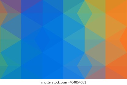 Multicolor dark polygonal illustration, which consist of triangles. Geometric background in Origami style with gradient. Triangular design for your business. Rainbow, spectrum image.