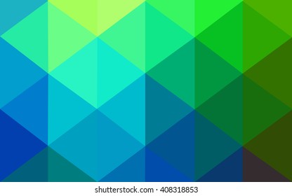 Multicolor dark polygonal illustration, which consist of triangles. Geometric background in Origami style with gradient. Triangular design for your business. Rainbow, spectrum image.
