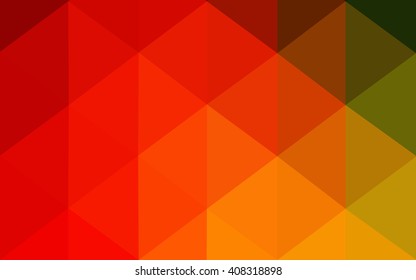 Multicolor dark polygonal illustration, which consist of triangles. Geometric background in Origami style with gradient. Triangular design for your business. Rainbow, spectrum image.