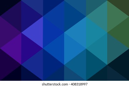 Multicolor dark polygonal illustration, which consist of triangles. Geometric background in Origami style with gradient. Triangular design for your business. Rainbow, spectrum image.