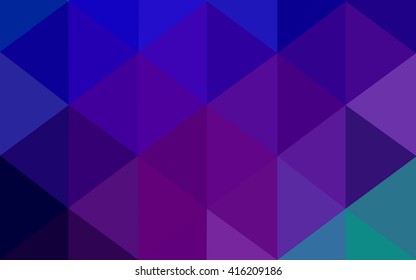 Multicolor dark polygonal illustration, which consist of triangles. Geometric background in Origami style with gradient. Triangular design for your business. Rainbow, spectrum image.