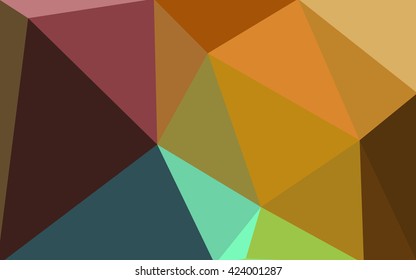 Multicolor dark polygonal illustration, which consist of triangles. Geometric background in Origami style with gradient. Triangular design for your business. Rainbow, spectrum image.