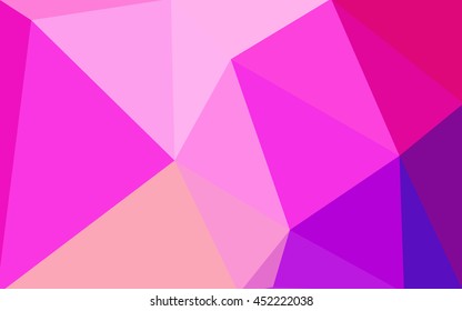 Multicolor dark polygonal illustration, which consist of triangles. Geometric background in Origami style with gradient. Triangular design for your business. Rainbow, spectrum image.
