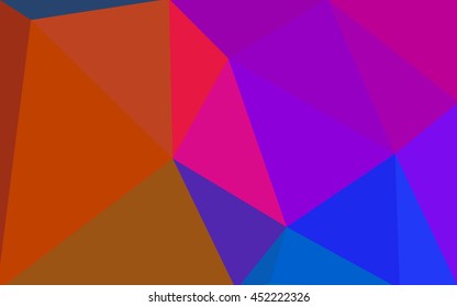 Multicolor dark polygonal illustration, which consist of triangles. 