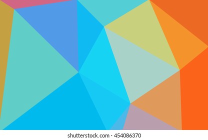 Multicolor dark polygonal illustration, which consist of triangles. Geometric background in Origami style with gradient. Triangular design for your business. Rainbow, spectrum image.