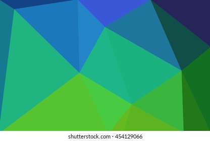 Multicolor dark polygonal illustration, which consist of triangles. Geometric background in Origami style with gradient. Triangular design for your business. Rainbow, spectrum image.