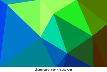 Multicolor dark polygonal illustration, which consist of triangles. Geometric background in Origami style with gradient. Triangular design for your business. Rainbow, spectrum image.