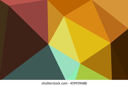 Multicolor dark polygonal illustration, which consist of triangles. Geometric background in Origami style with gradient. Triangular design for your business. Rainbow, spectrum image.