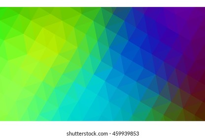 Multicolor dark polygonal illustration, which consist of triangles. Geometric background in Origami style with gradient. Triangular design for your business. Rainbow, spectrum image. Multicolor dark polygonal illustration, which consist of triangles. Geometric background in Origami style with gradient. Triangular design for your business. Rainbow, spectrum image.