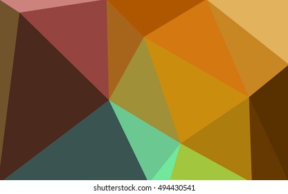 Multicolor dark polygonal illustration, which consist of triangles. Geometric background in Origami style with gradient. Triangular design for your business. Rainbow, spectrum image.