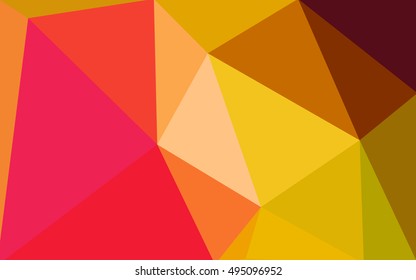 Multicolor dark polygonal illustration, which consist of triangles. Geometric background in Origami style with gradient. Triangular design for your business. Rainbow, spectrum image.