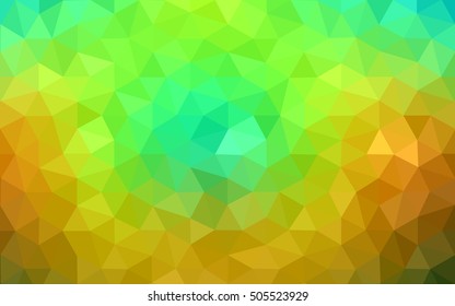 Multicolor dark polygonal illustration, which consist of triangles. Geometric background in Origami style with gradient. Triangular design for your business. Rainbow, spectrum image.