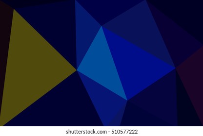 Multicolor dark polygonal illustration, which consist of triangles. Geometric background in Origami style with gradient. Triangular design for your business. Rainbow, spectrum image.