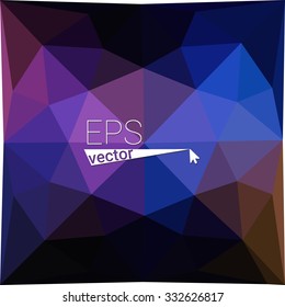 multicolor dark purple geometric rumpled triangular low poly style gradient illustration graphic background. Vector polygonal design for your business.