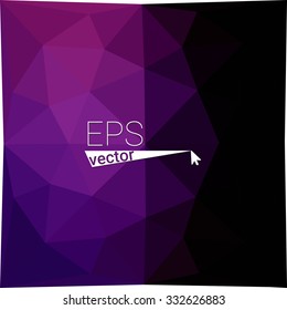 multicolor dark purple geometric rumpled triangular low poly style gradient illustration graphic background. Vector polygonal design for your business.