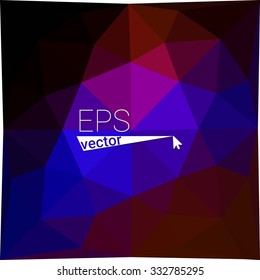 multicolor dark purple geometric rumpled triangular low poly style gradient illustration graphic background. Vector polygonal design for your business.