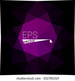 multicolor dark purple geometric rumpled triangular low poly style gradient illustration graphic background. Vector polygonal design for your business.