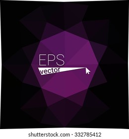multicolor dark purple geometric rumpled triangular low poly style gradient illustration graphic background. Vector polygonal design for your business.