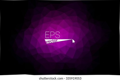 multicolor dark purple geometric rumpled triangular low poly style gradient illustration graphic background. Vector polygonal design for your business.