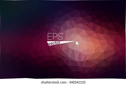 multicolor dark purple geometric rumpled triangular low poly style gradient illustration graphic background. Vector polygonal design for your business.