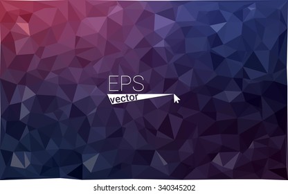 multicolor dark purple geometric rumpled triangular low poly style gradient illustration graphic background. Vector polygonal design for your business.