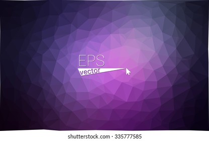 multicolor dark purple, pink geometric rumpled triangular low poly style gradient illustration graphic background. Vector polygonal design for your business.