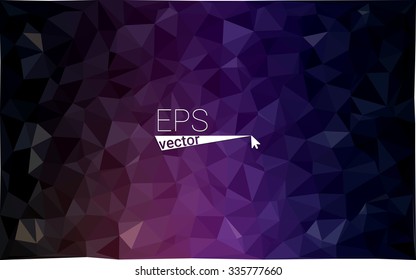 multicolor dark purple, pink geometric rumpled triangular low poly style gradient illustration graphic background. Vector polygonal design for your business.