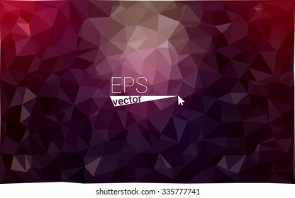 multicolor dark purple, pink geometric rumpled triangular low poly style gradient illustration graphic background. Vector polygonal design for your business.