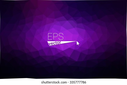 multicolor dark purple, pink geometric rumpled triangular low poly style gradient illustration graphic background. Vector polygonal design for your business.