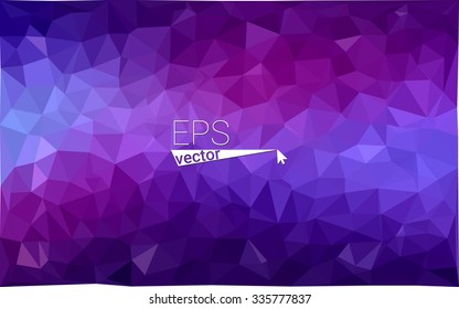 multicolor dark purple, pink geometric rumpled triangular low poly style gradient illustration graphic background. Vector polygonal design for your business.