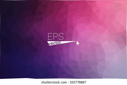 multicolor dark purple, pink geometric rumpled triangular low poly style gradient illustration graphic background. Vector polygonal design for your business.