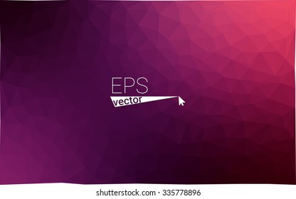 multicolor dark purple, pink geometric rumpled triangular low poly style gradient illustration graphic background. Vector polygonal design for your business.