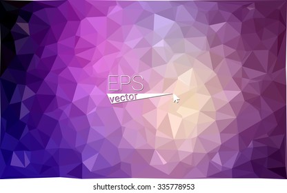 multicolor dark purple, pink geometric rumpled triangular low poly style gradient illustration graphic background. Vector polygonal design for your business.