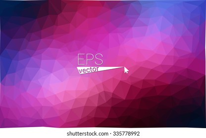 multicolor dark purple, pink geometric rumpled triangular low poly style gradient illustration graphic background. Vector polygonal design for your business.