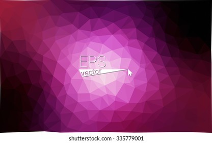 multicolor dark purple, pink geometric rumpled triangular low poly style gradient illustration graphic background. Vector polygonal design for your business.