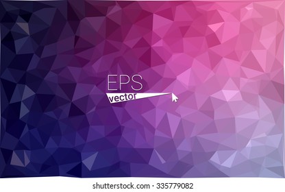 multicolor dark purple, pink geometric rumpled triangular low poly style gradient illustration graphic background. Vector polygonal design for your business.