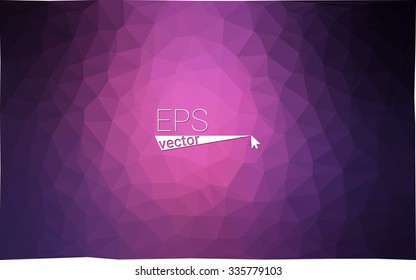 multicolor dark purple, pink geometric rumpled triangular low poly style gradient illustration graphic background. Vector polygonal design for your business.