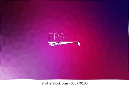 multicolor dark purple, pink geometric rumpled triangular low poly style gradient illustration graphic background. Vector polygonal design for your business.