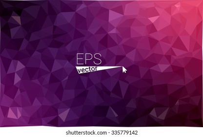 multicolor dark purple, pink geometric rumpled triangular low poly style gradient illustration graphic background. Vector polygonal design for your business.