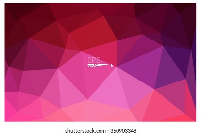 Multicolor dark purple, pink geometric rumpled triangular low poly origami style gradient illustration graphic background. Vector polygonal design for your business.
